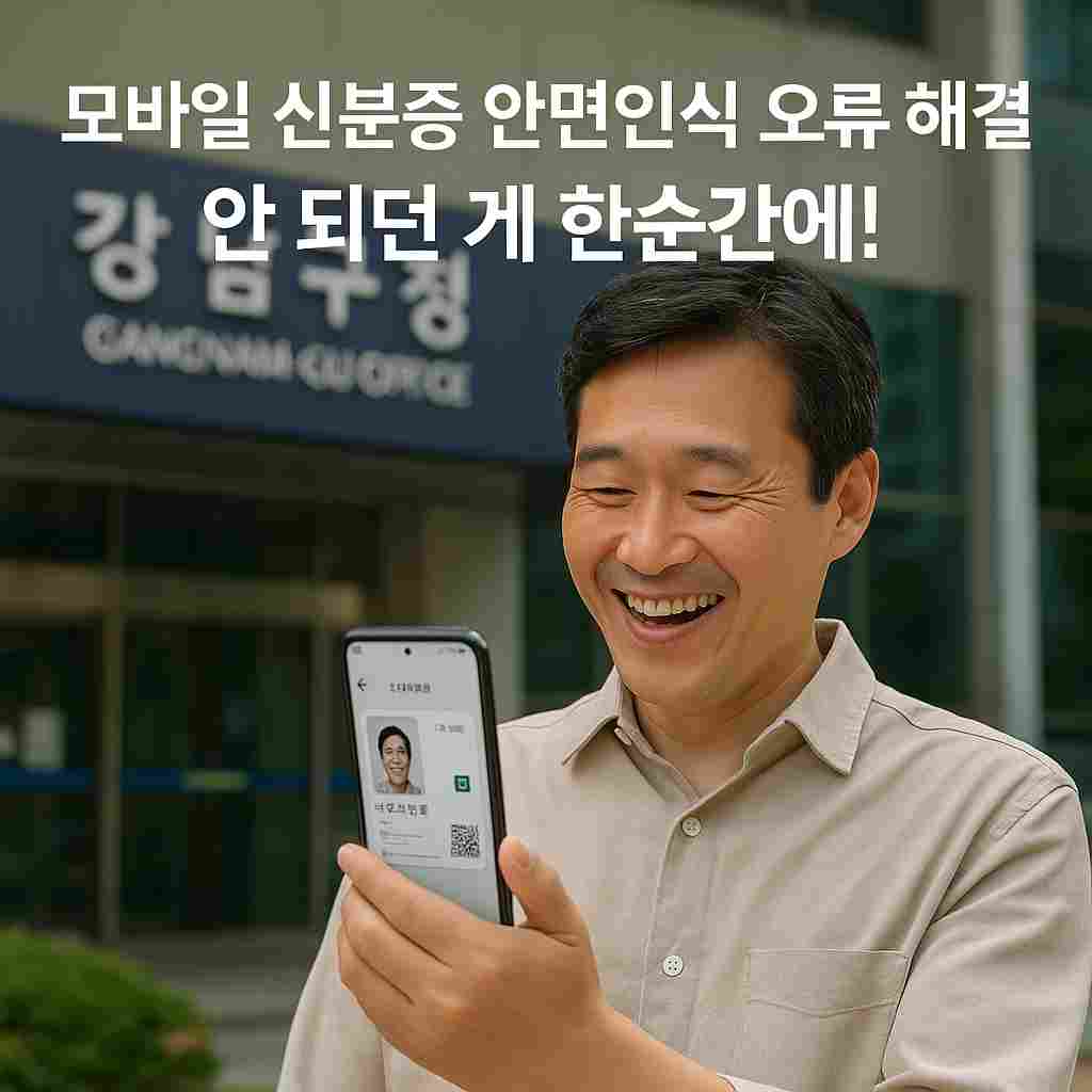 모바일 신분증 안면인식 오류 해결, 안 되던 게 한순간에!