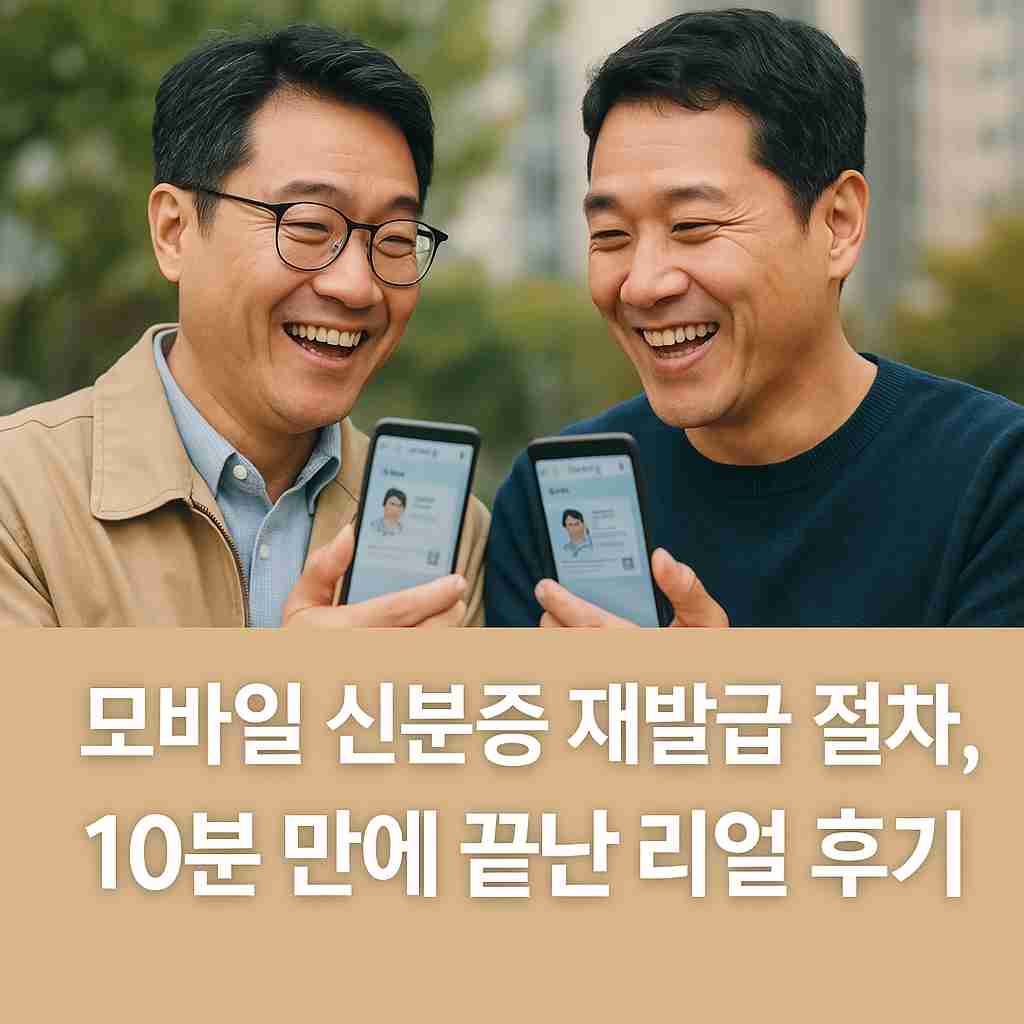 모바일 신분증 재발급 절차, 10분 만에 끝난 리얼 후기