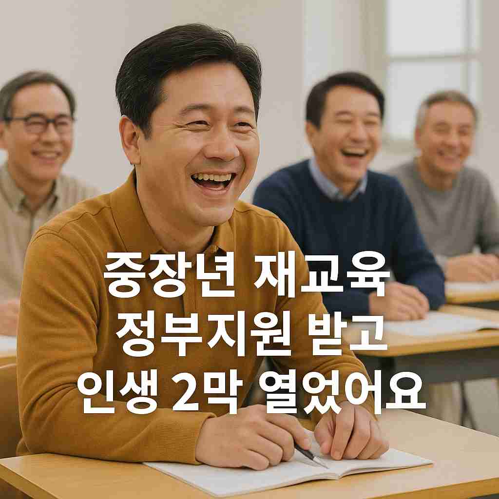 중장년 재교육 정부지원 받고 인생 2막 열었어요