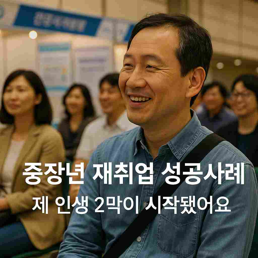 중장년 재취업 성공사례 제 인생 2막이 시작됐어요