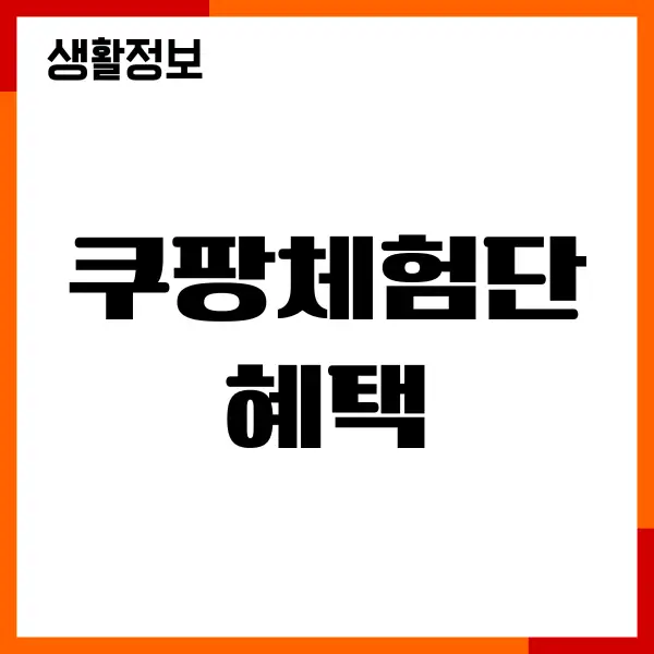 쿠팡체험단 혜택, 선정기준, 초대되는 방법, 이용후기