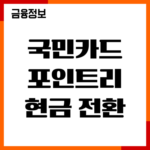 국민카드 포인트리 현금 전환, 포인트 사용처, 이용후기